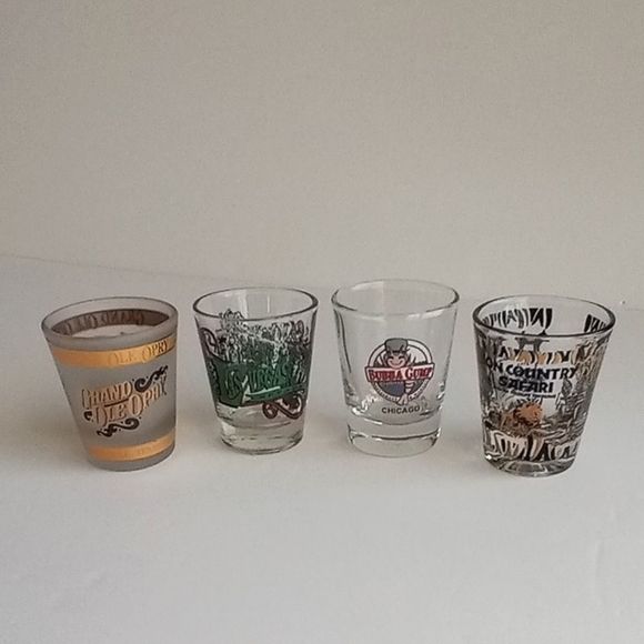 Novelty Shot Glasses Set of 4 - Picture 1 of 8